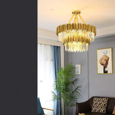 Golden Luxurious Crystal Chandelier