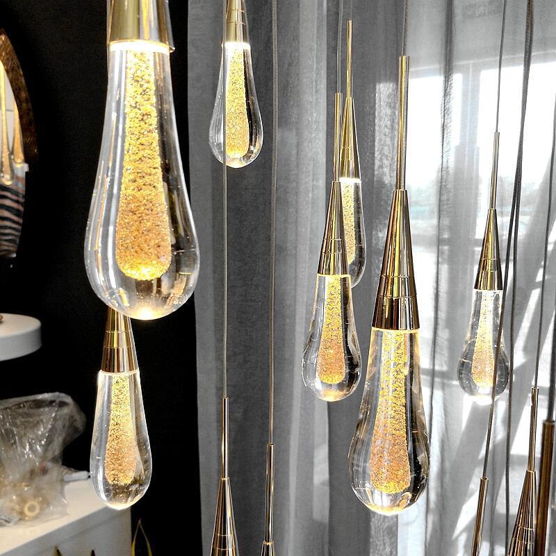 Postmodern crystal chandelier