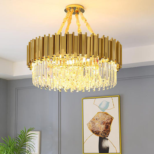 Golden Luxurious Crystal Chandelier