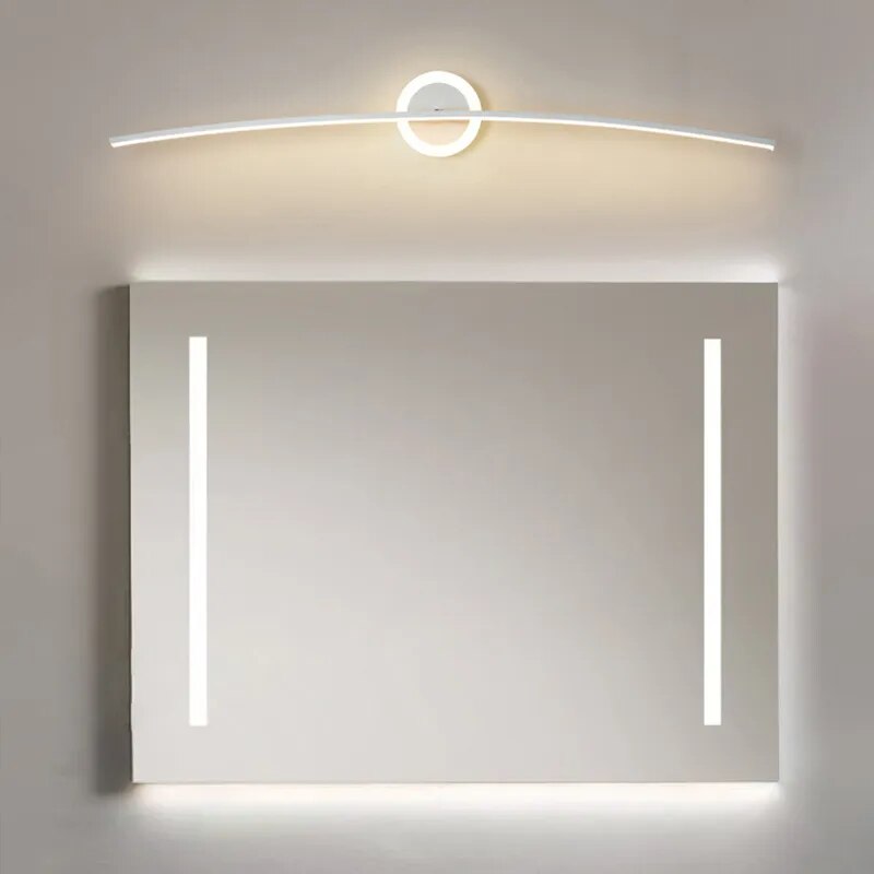 New Age Plain Jane Concave Led Bathroom Mirror Light