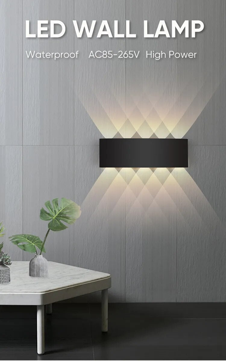 Layered LED Wall Light Indoor/ Outdoor Waterproof