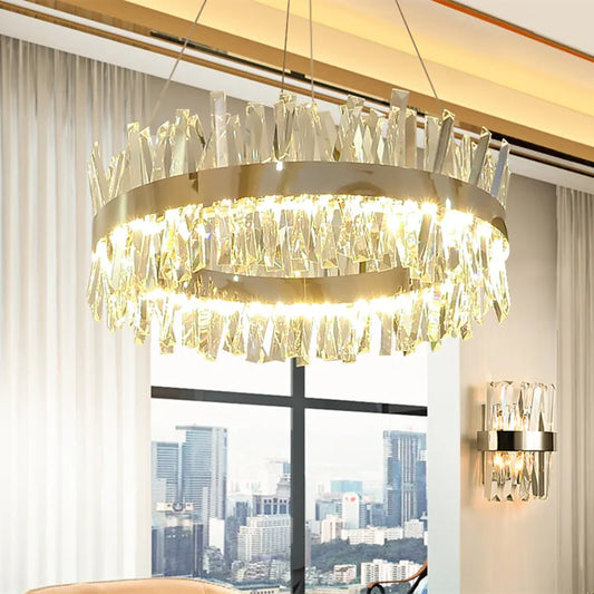 High Luster Drum Pendant Chandelier