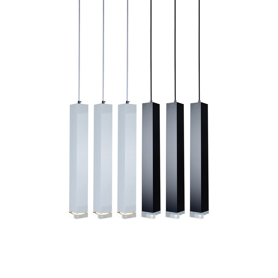 Led Square Cylinder Pendant Dimmable Kitchen Fixture