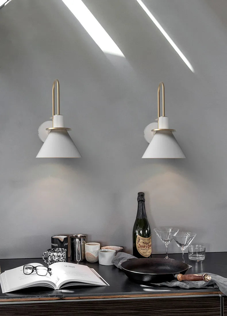 Nordic Bedside Industrial Iron Wall Lamp for Living Room Bedroom Bathroom Fixtures Mirror Light