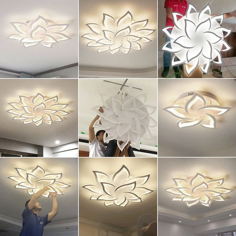 Modern LED Flower Chandelier