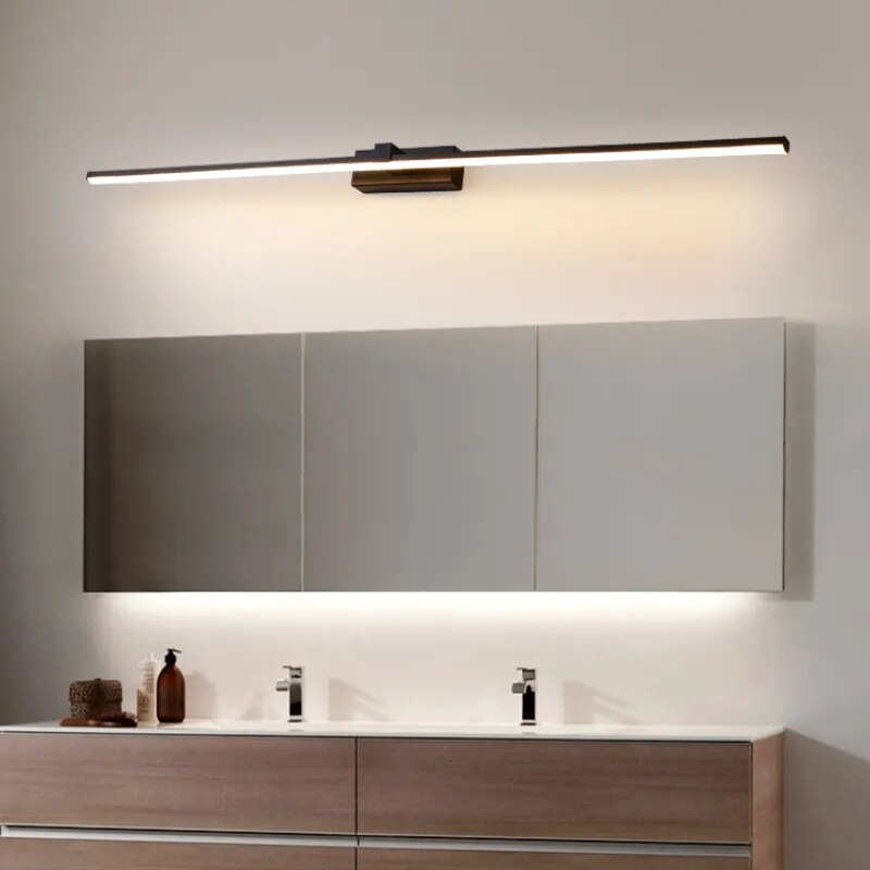 Straight Euro Style LED Bathroom Vanity Mirror Light
