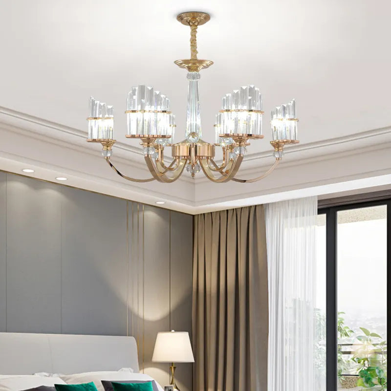 Neoclassical Teahouse Style Jade Chandelier