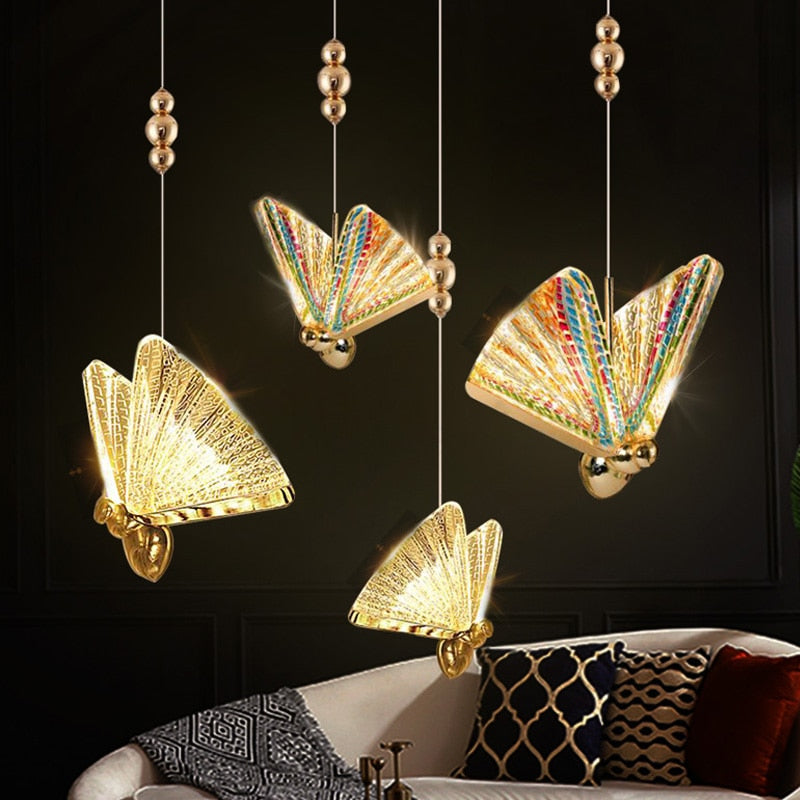 Butterfly Led Pendant Hanging Light