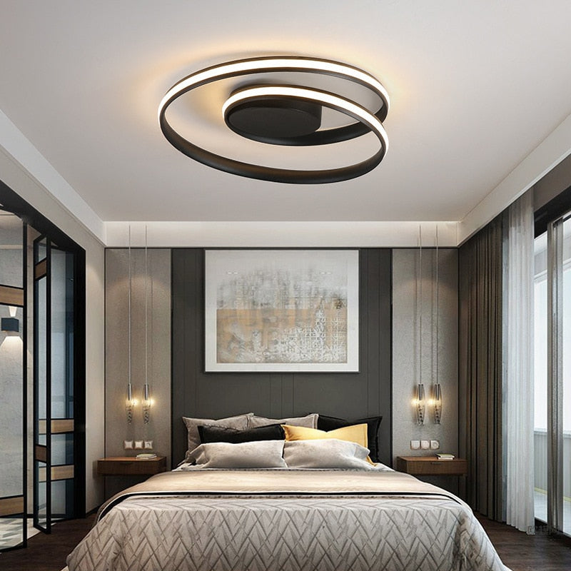 Luxury Modern Art Swirl LED Ceiling Light