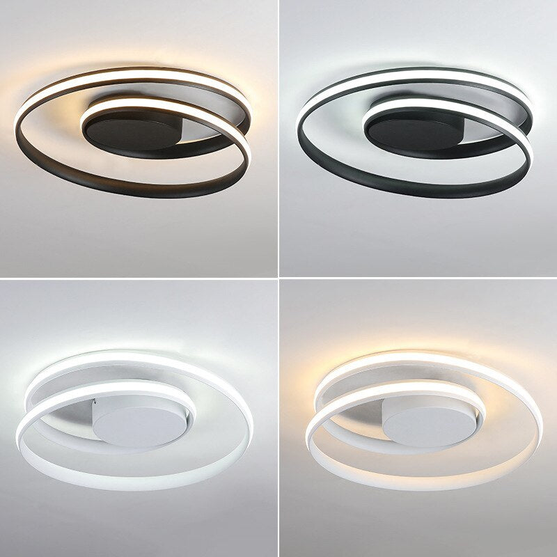 Luxury Modern Art Swirl LED Ceiling Light