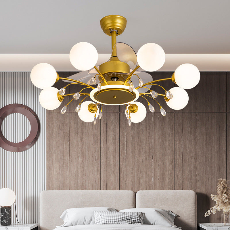Living Room Ceiling Fan Lamp Creative Chandelier